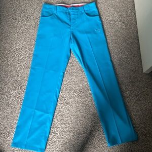 Blue golf pants